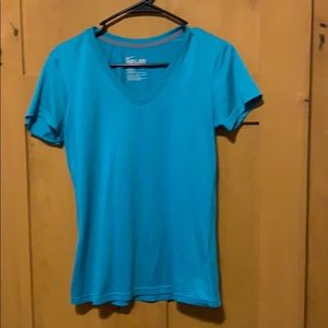 Teal Nike dry fit small t shirt